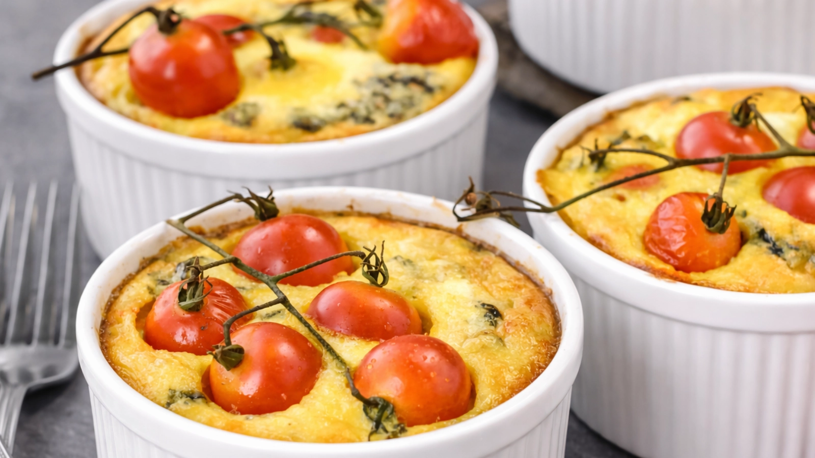 Crustless quiche — custom-made breakfast at Heart of the Village Inn in Shelburne, Vermont